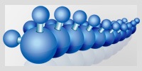 Linear aligned water molecules