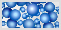 Clustered water molecules
